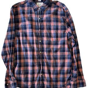 Bixby Nomad Shirt Men’s Size L Multicolor Long Sleeve Button Up Plaid Slim